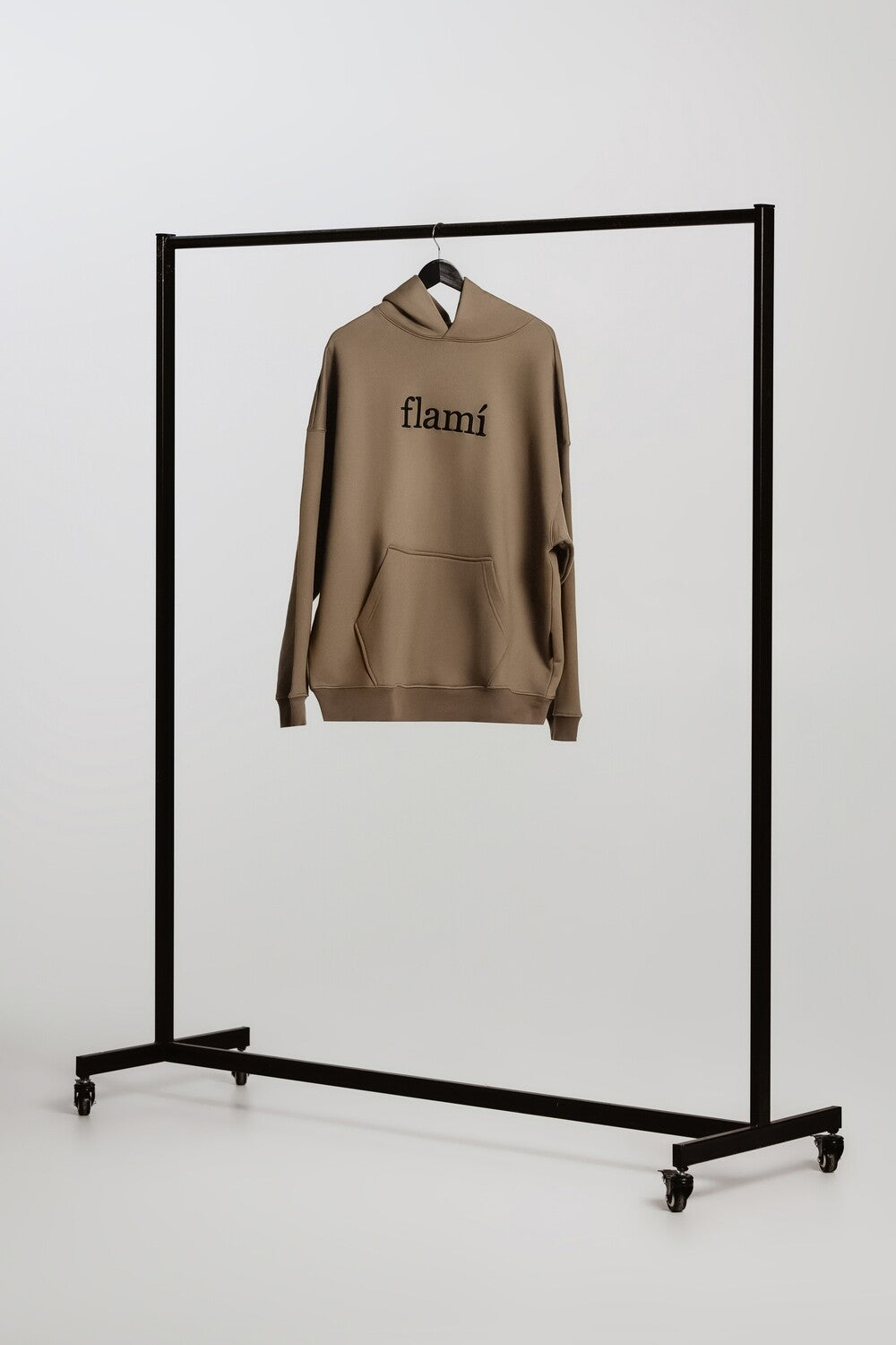 Oversized Hoodie - Brown Black