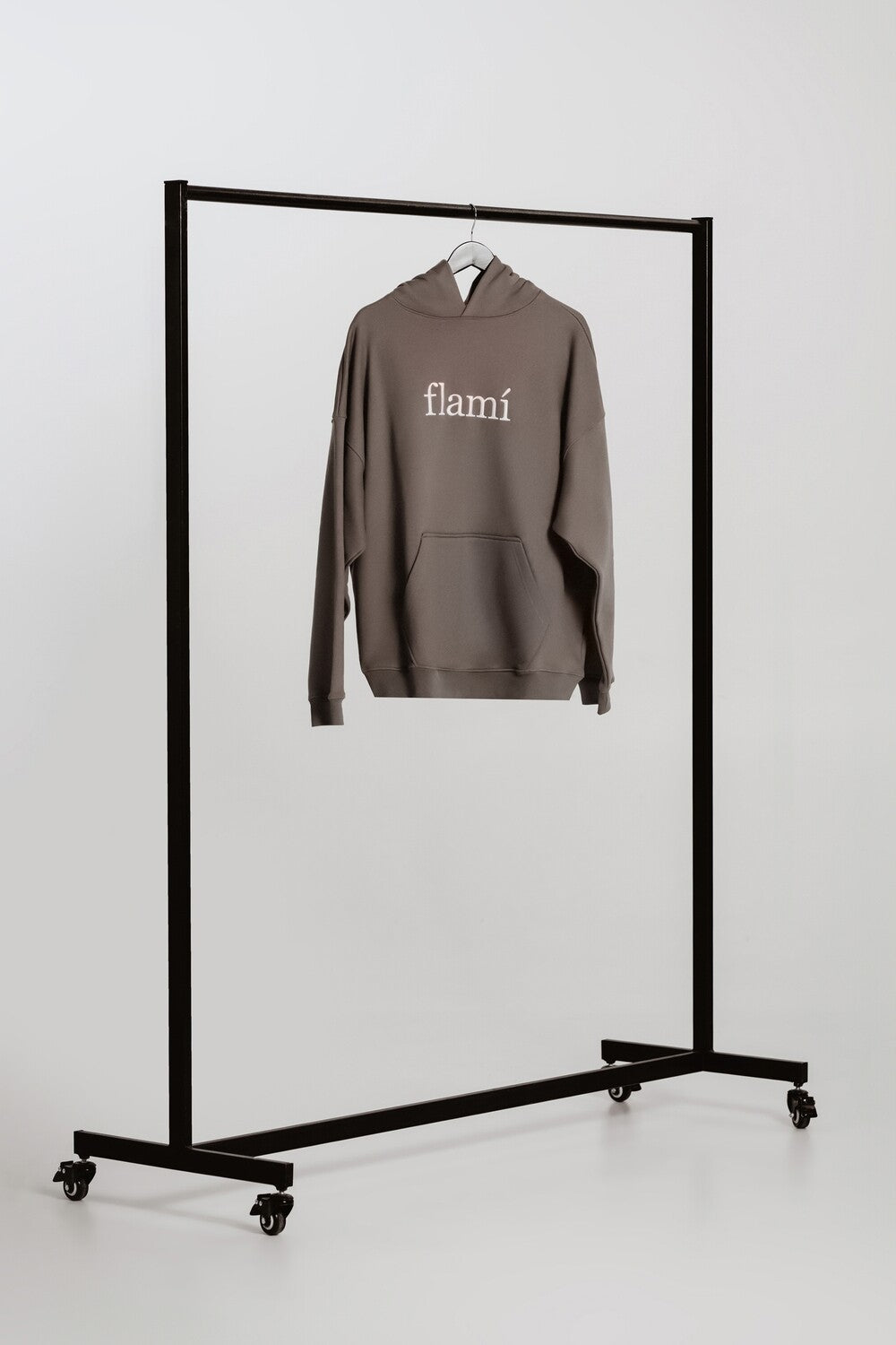 Oversized Hoodie - Grey White
