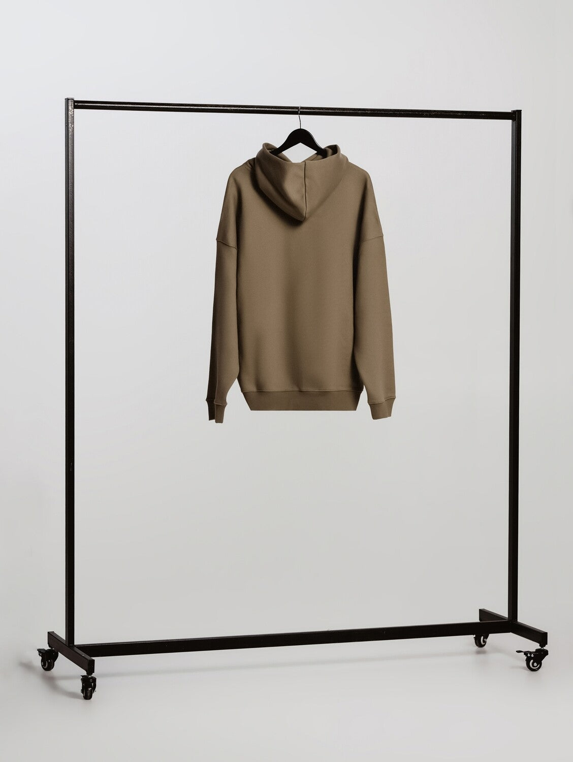 Oversized Hoodie - Brown White